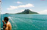 Following the inside channel at Maupiti (John Beck).